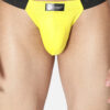 Intimantic Men Solid Tanga Brief 100% Smooth Cotton Yellow