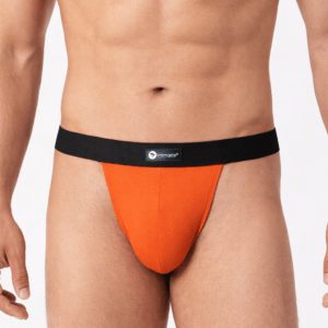 Intimantic Men Jockstrap Brief 95% Cotton 5% Spandex Orange