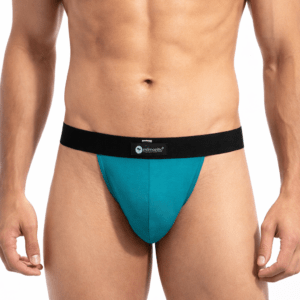 Intimantic Men Jockstrap Brief 95% Cotton 5% Spandex Sea Green