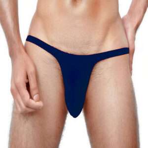 Intimantic Sexy Body Hugging Stringy Brief Navy 95% Cotton 5% Spandex