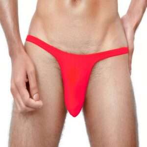 Intimantic Sexy Body Hugging Stringy Brief Red 95% Cotton 5% Spandex