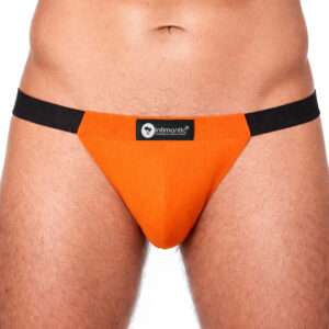 Intimantic Men Solid Tanga Brief 100% Smooth Cotton Orange