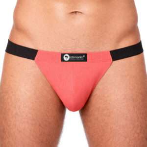 Intimantic Men Solid Tanga Brief 100% Smooth Cotton Pink